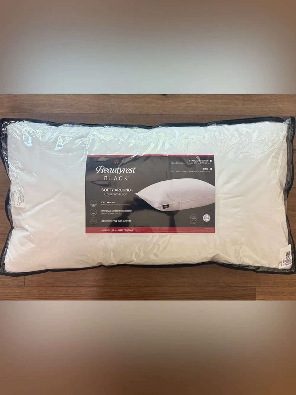 🎉LAST CHANCE🎉BEAUTYREST BLACK Luxurious Down And Feather Blend Pillow‎